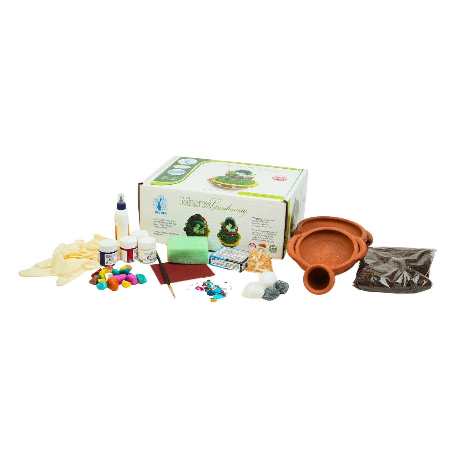 Micro Gardening DIY Complete Art & Craft Gardening Set For Age 8 Years & Above