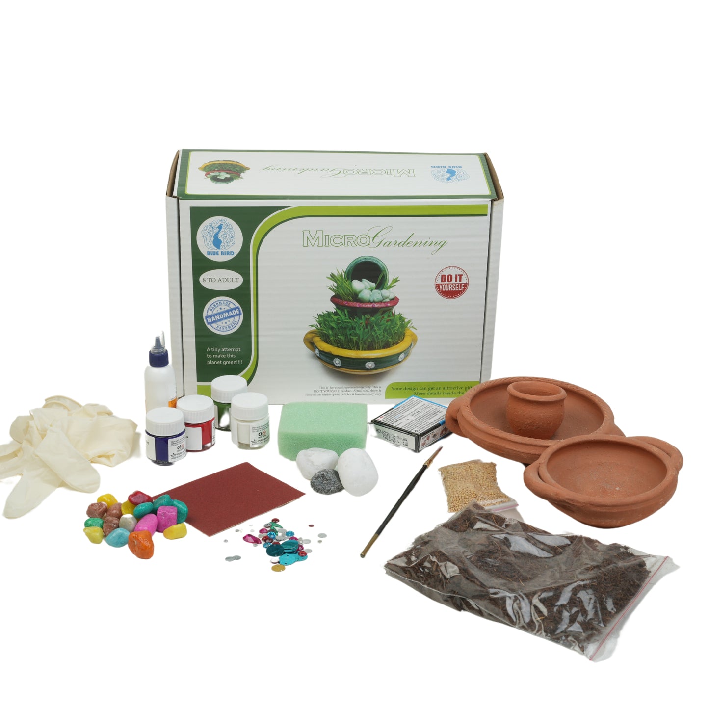 Micro Gardening DIY Complete Art & Craft Gardening Set For Age 8 Years & Above