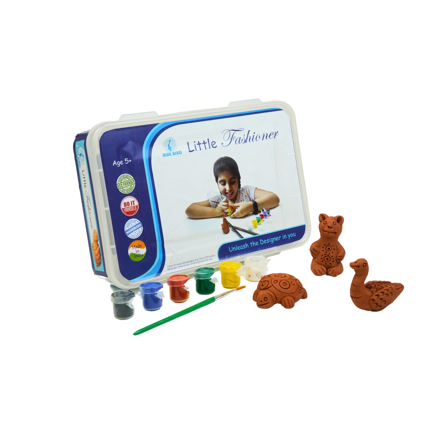 Little Fashioner ( Teddy Bear, Turtle & Swan) DIY Art and Craft Activity Set