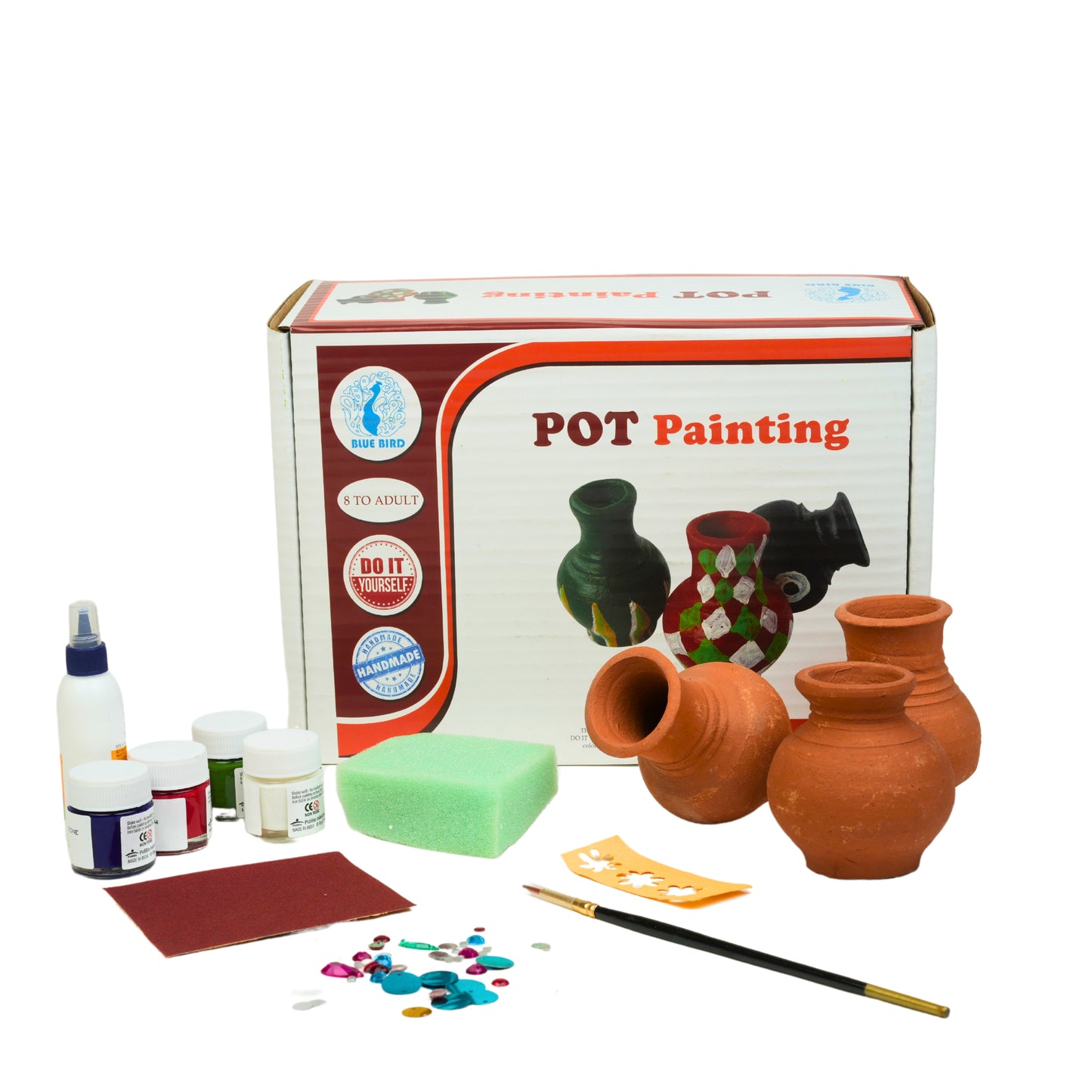 Pot Painting DIY Art and Craft  Complete Set For age 8 years and above