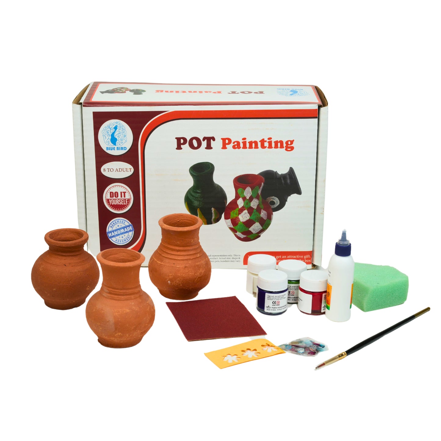 Pot Painting DIY Art and Craft  Complete Set For age 8 years and above