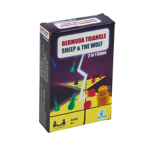 bermuda triangle sheep wolf 2-in-1 board game for kids
