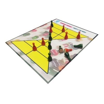 bermuda triangle sheep wolf 2-in-1 board game for kids