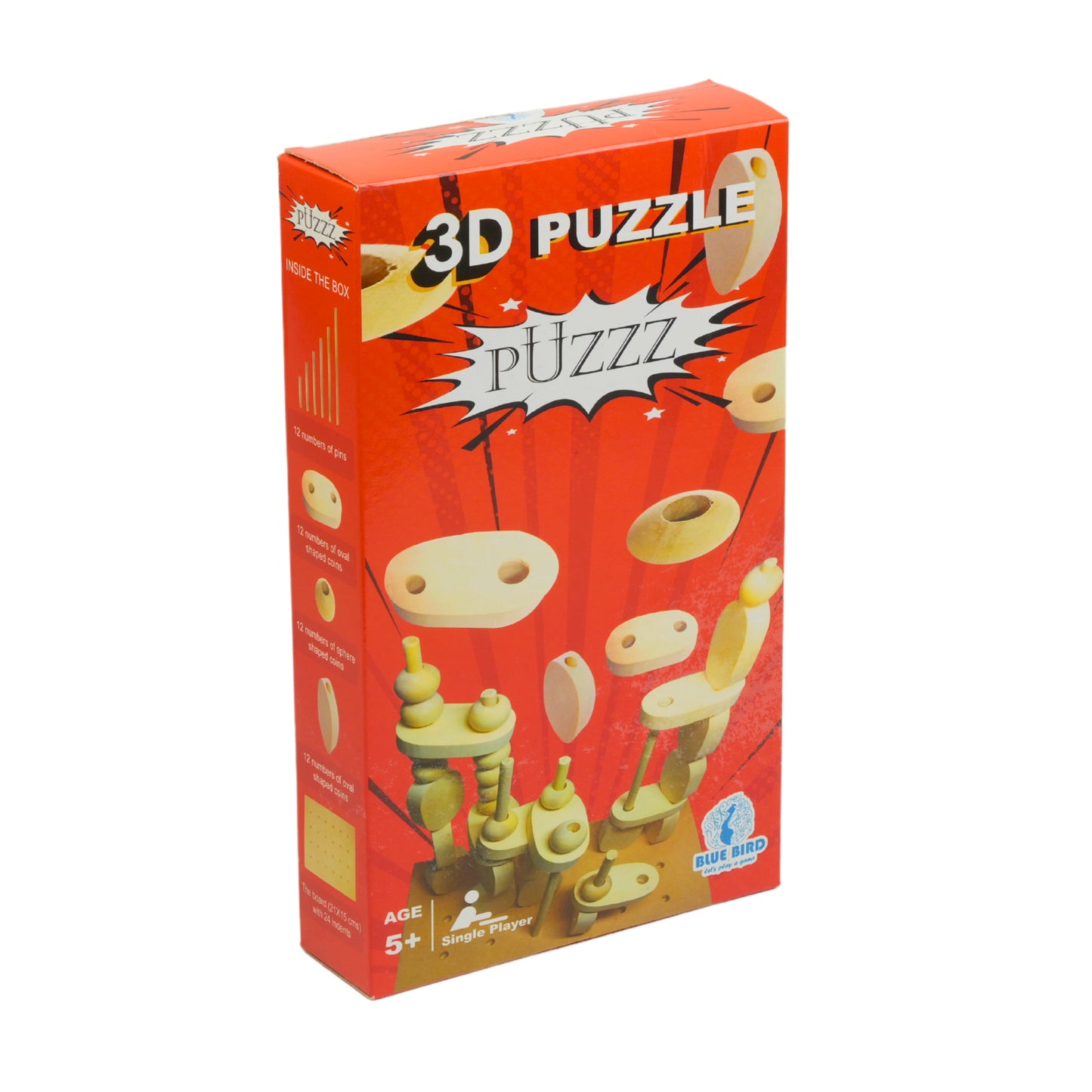puzzle game, constructional puzzle, blue bird puzzle, puzzz 3D constructional puzzle game for kids age 5 plus