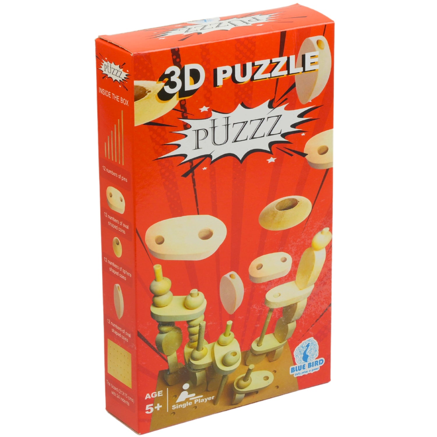 puzzle game, constructional puzzle, blue bird puzzle, puzzz 3D constructional puzzle game for kids age 5 plus